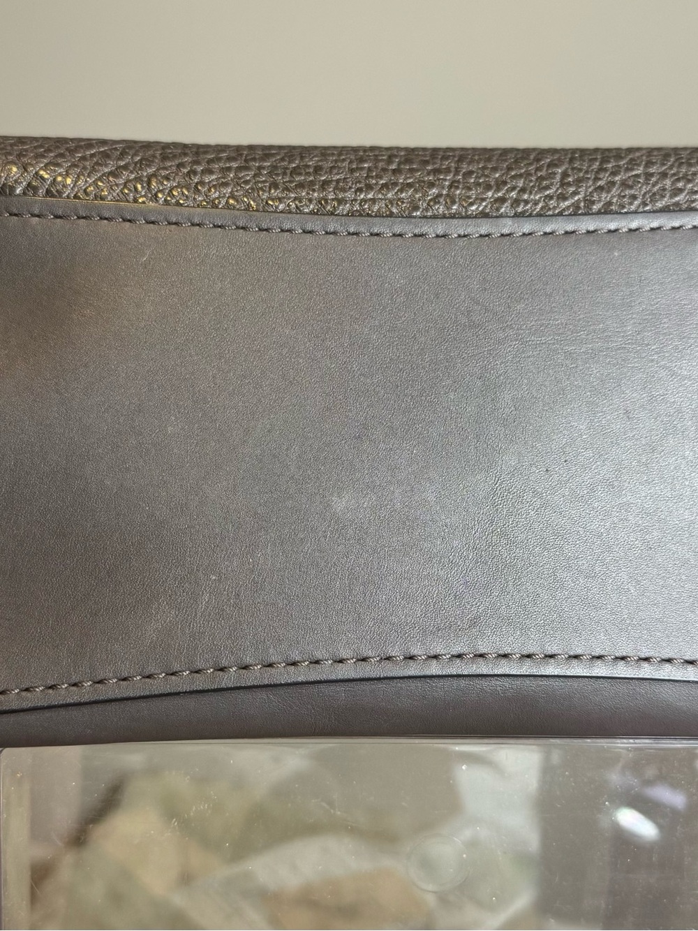 Coach Large Drifter Chocolate Suede & Pebbled Gold Hardware - Picture 10 of 10